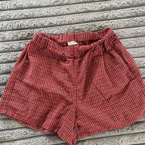 Brandy Melville boxer looking shorts.